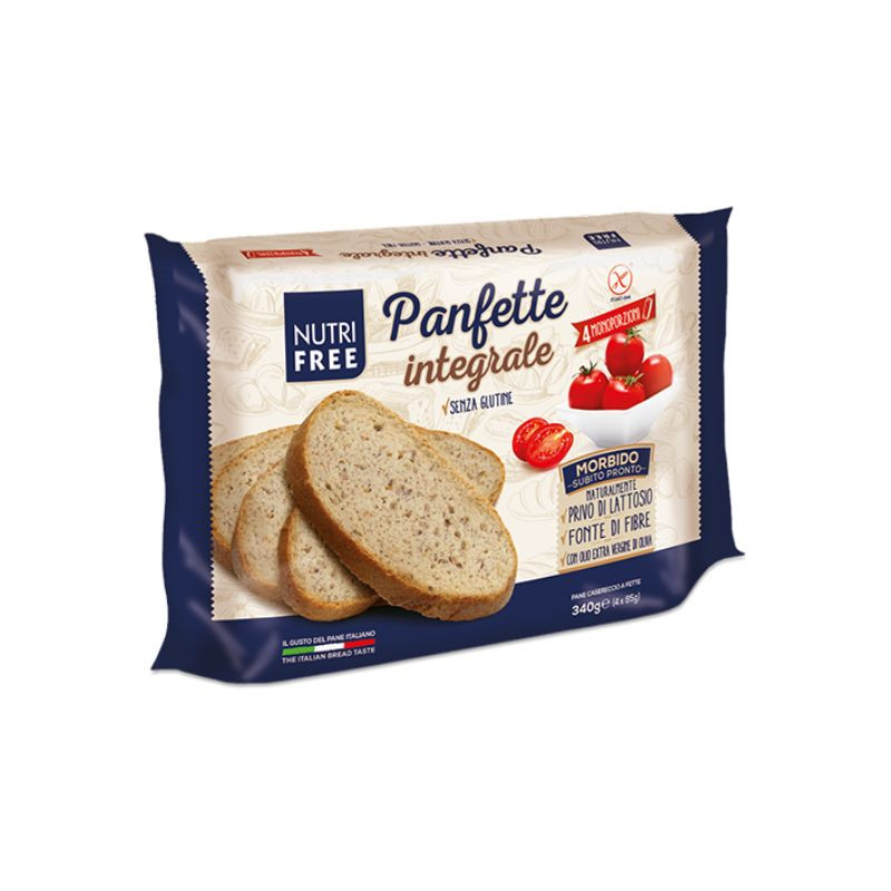 NutriFree Panfette paine integrala feliata, 340g