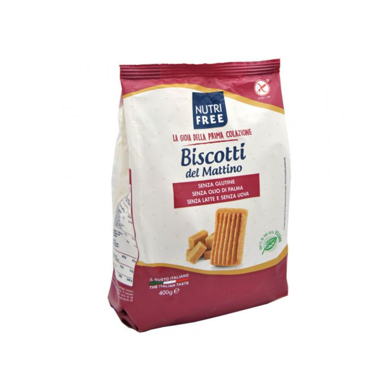 NutriFree Biscotti Biscuiti de dimineata fara gluten, 400g