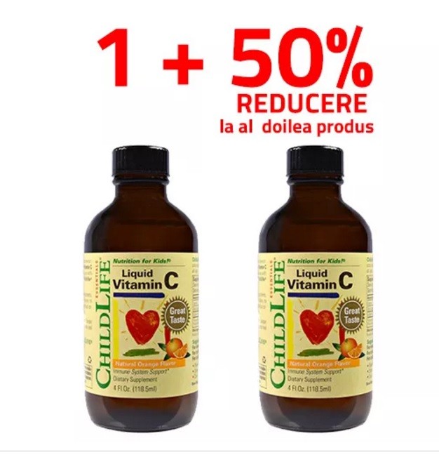 Secom Vitamin C (copii) 118,5ml 1+1 cu 50% reducere