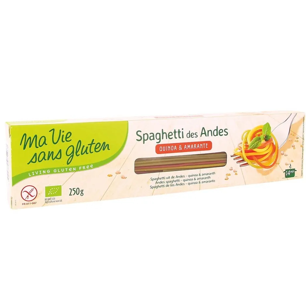 Spaghetti in 3 culori ecologice fara gluten, 250g, Ma Vie Sans Gluten