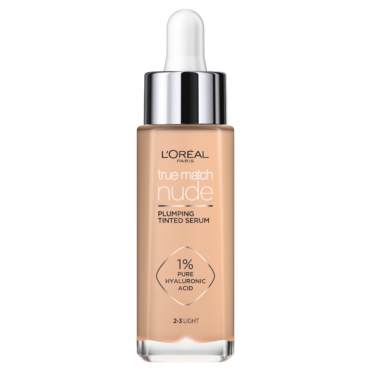 Serum redensificator infuzat cu pigmenti True Match Nude 2-3 Light, 30ml, L'Oreal Paris