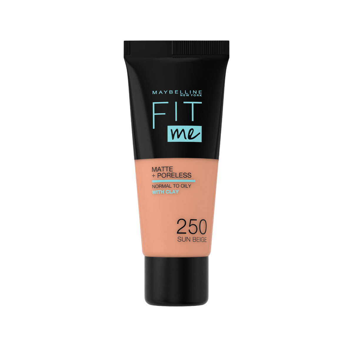 Fond de ten Matte & Poreless 250 Sun Beige Fit Me, 30ml, Maybelline