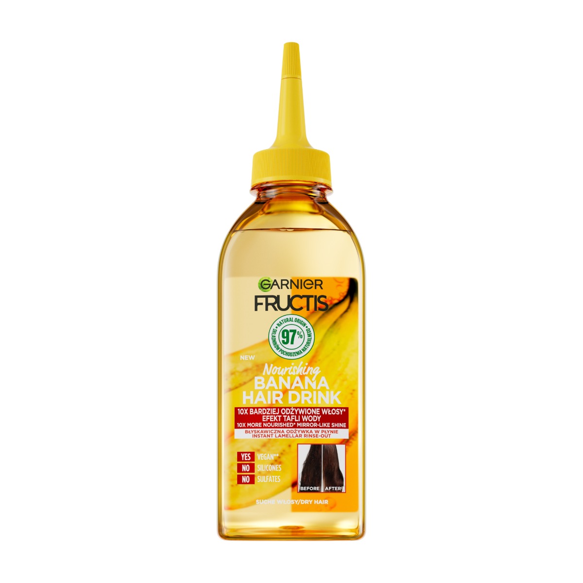 Balsam lichid pentru parul uscat Hair Food Banana, 200ml, Fructis