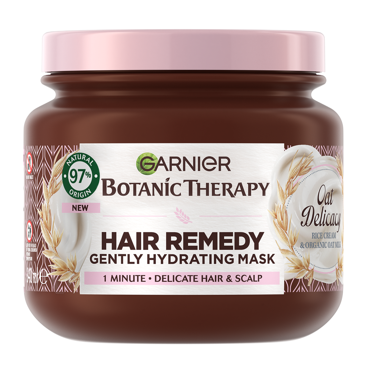 Masca pentru par si scalp sensibil Oat Delicacy, 340ml, Botanic Therapy