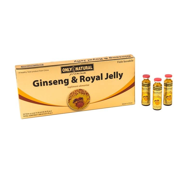 ON Ginseng + Royal Jelly 200+300mg, 10 fiole