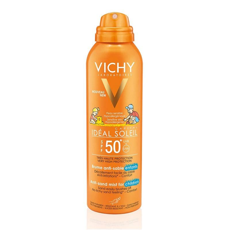 VICHY Ideal Soleil Spray pentru copii Anti-Sand SPF50 200ml