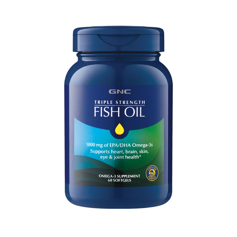 GNC Triple Strength Fish Oil, 60 comprimate