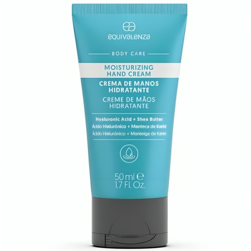 Crema hidratanta pentru maini cu acid hialuronic si unt de shea, 50ml, Equivalenza