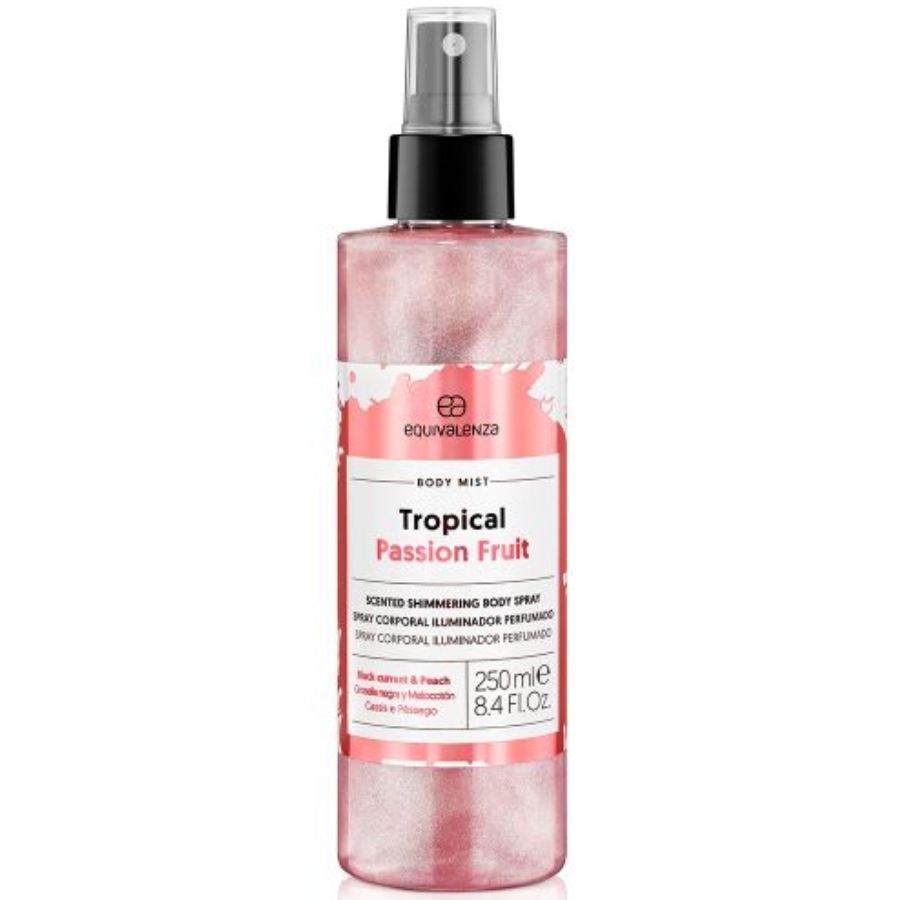 Spray de corp iluminator Tropical Passion Fruit, 250ml, Equivalenza