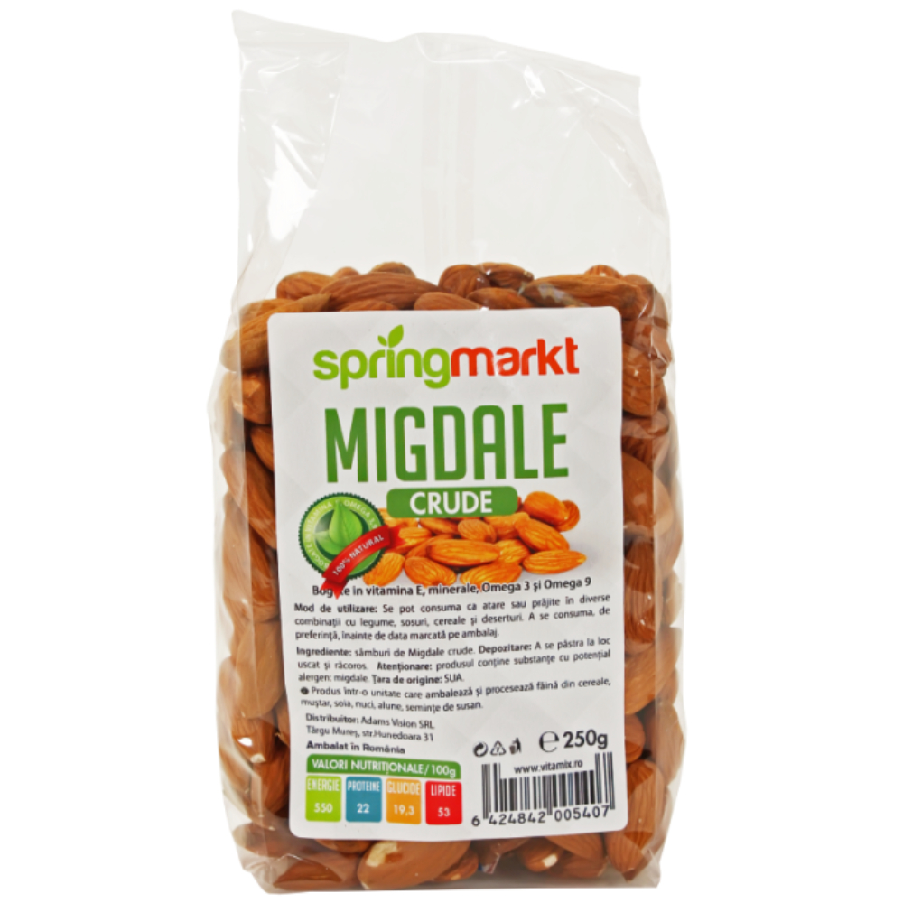 Migdale crude, 250g, Springmarkt