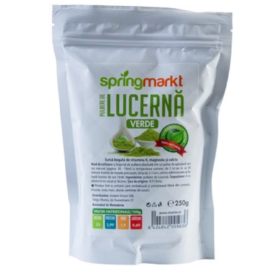 Pulbere de lucerna verde, 250g, Springmarkt