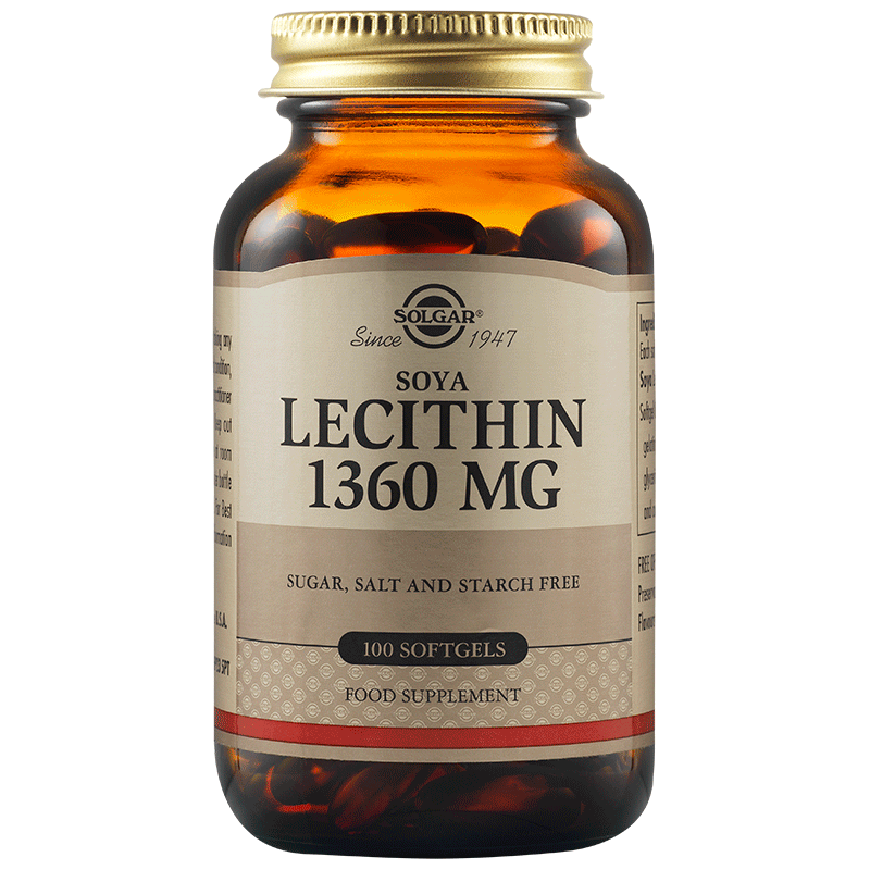 Lecitina 1360mg, 100 capsule, Solgar