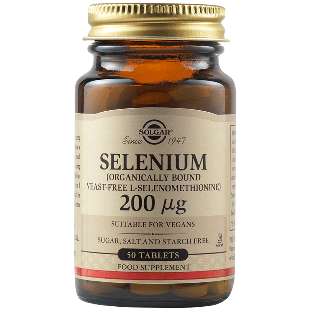 Seleniu 200mcg, 50 tablete, Solgar