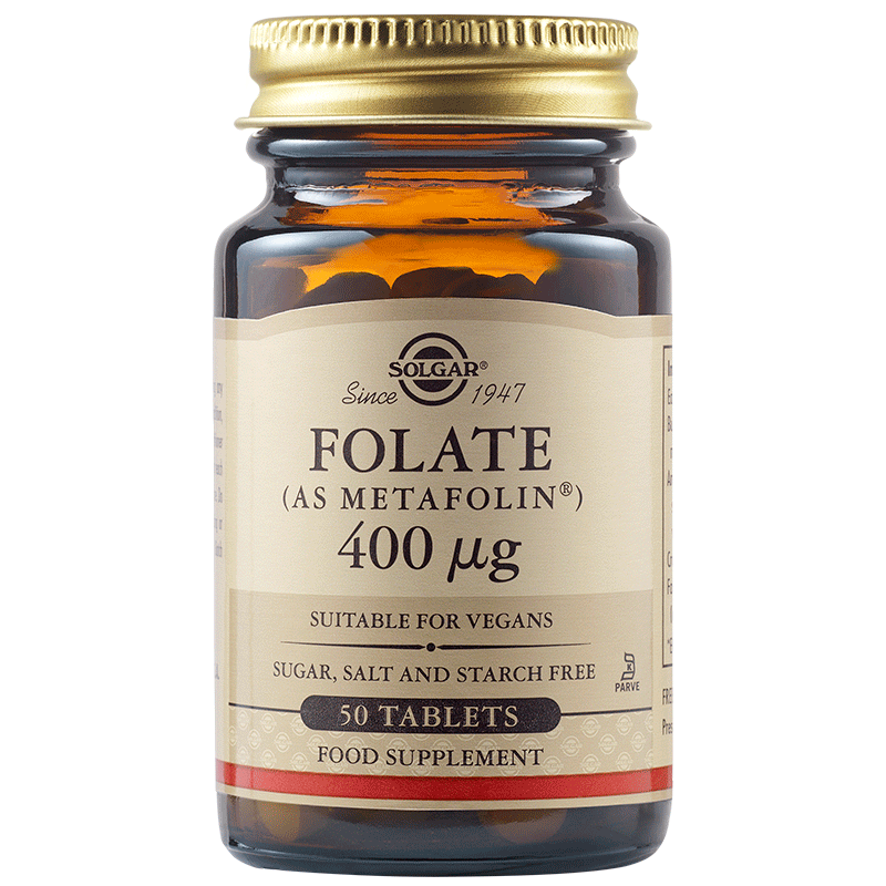 Folate 400mcg, 50 tablete, Solgar