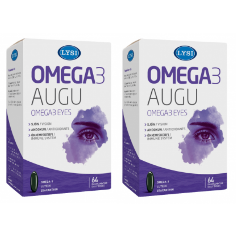 Omega-3 Ochi Sanatosi, LYSI, 64 caps 1+1