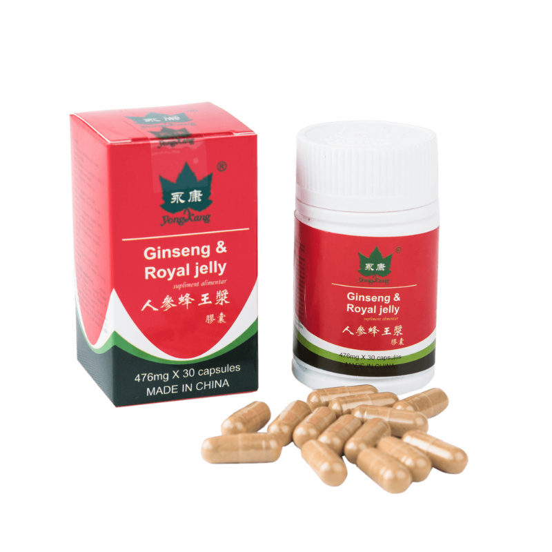 YK Ginseng + Royal Jelly 476 mg, 30 caps