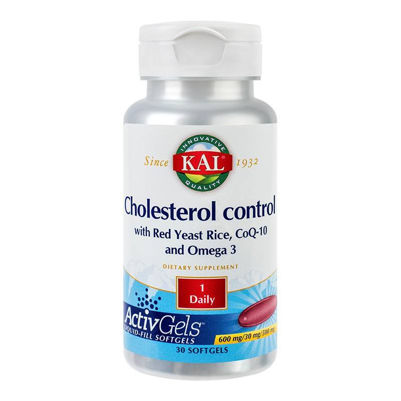 Secom Cholesterol Control with Red Yeast Rice CoQ-10 Omega-3, 30 capsule moi Activ Gels™