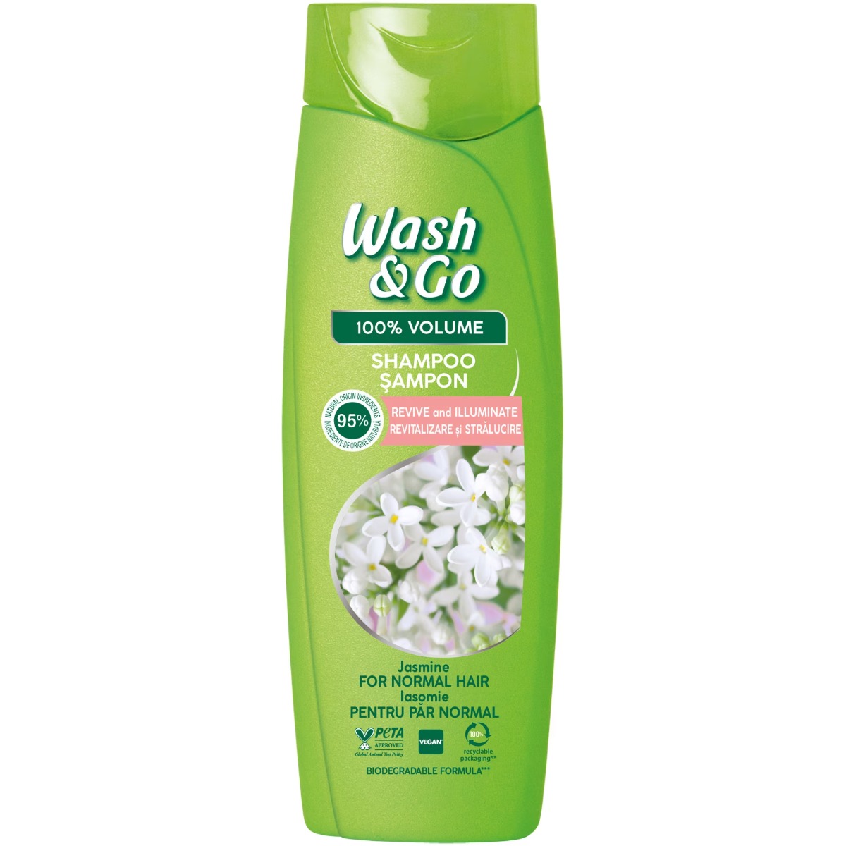 Sampon cu iasomie, 360ml, Wash&Go