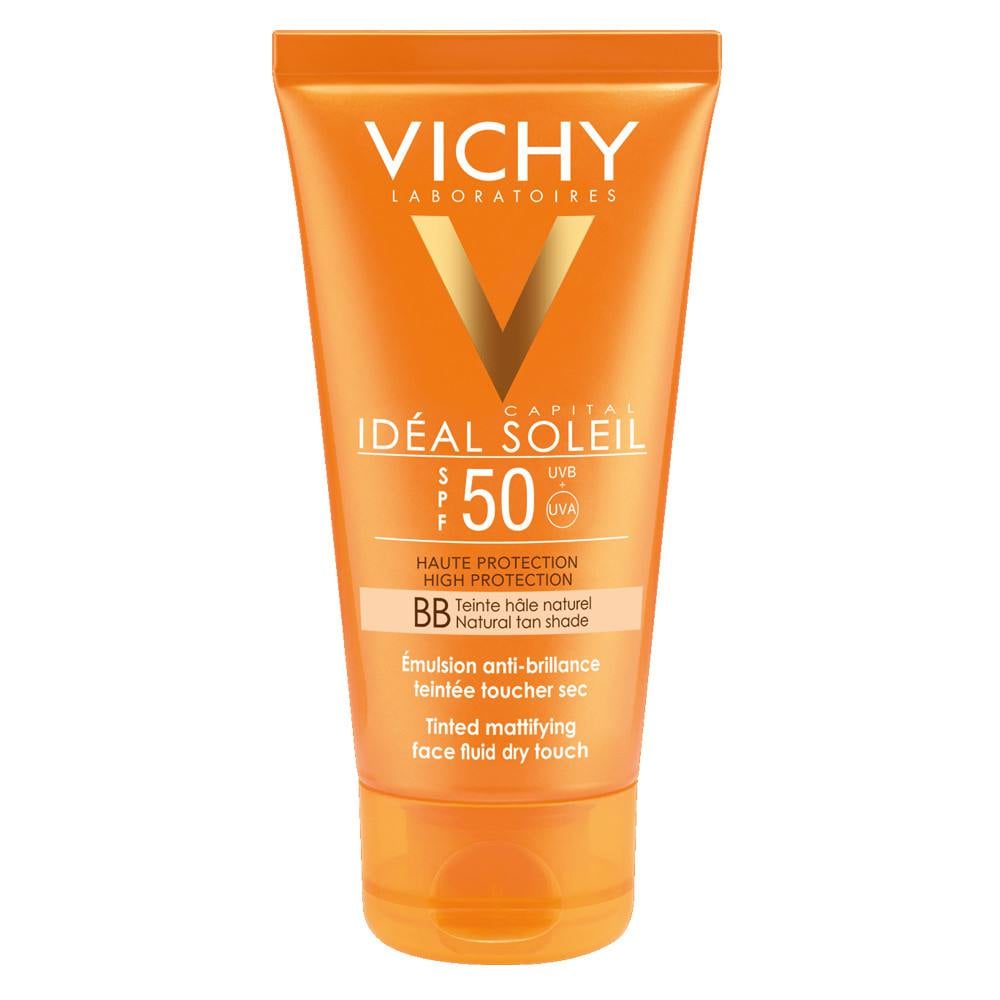 VICHY IDEAL SOLEIL DRY TOUCH BB Emulsie matifianta fata SPF50, 50ml