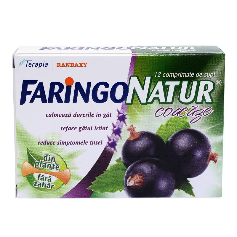 FaringoNatur coacaze x 12 compr. de supt