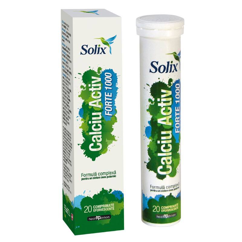 Solix Calciu Activ Forte 1000 x 20 compr. eff.