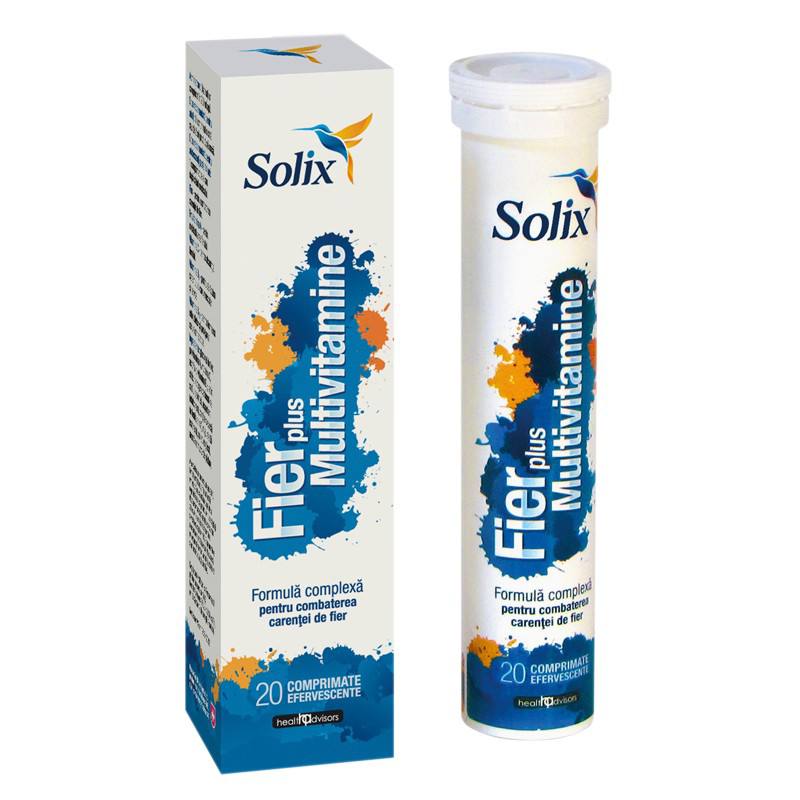 Solix Fier plus multivitamine x 20 compr. eff.