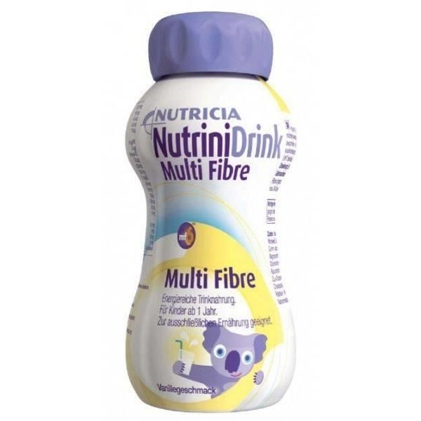 NutriniDrink Multi Fibre cu aroma de vanilie, 200ml, Nutricia