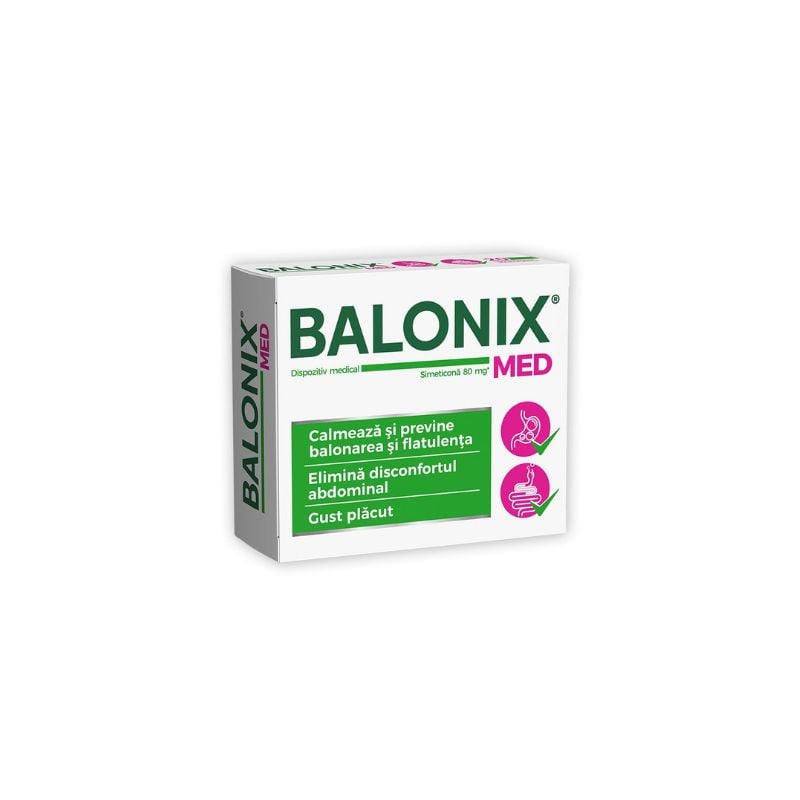 Balonix Med, 10 comprimate masticabile, Fiterman Pharma