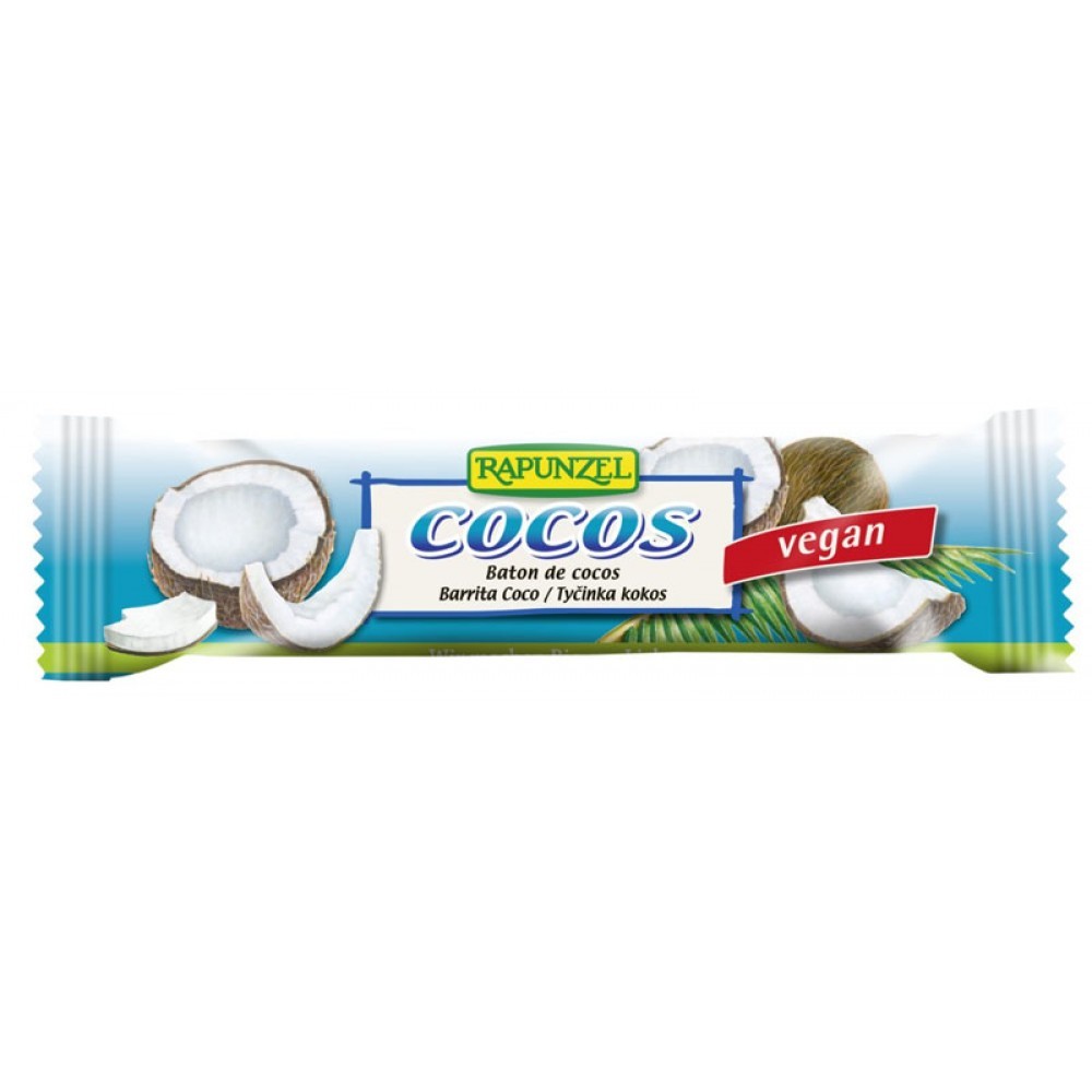 Baton Bio de cocos, 40g, Rapunzel