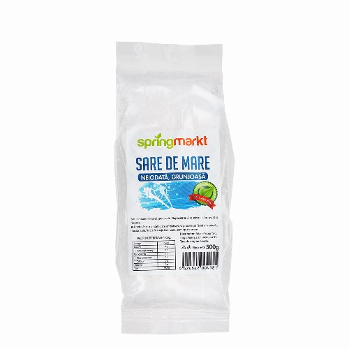 Sare de mare neiodata, 500g, Springmarkt