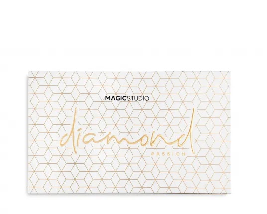 Paleta de farduri pentru pleoape Diamond cu 18 culori 3974, 18 x 1.3g, Magic Studio