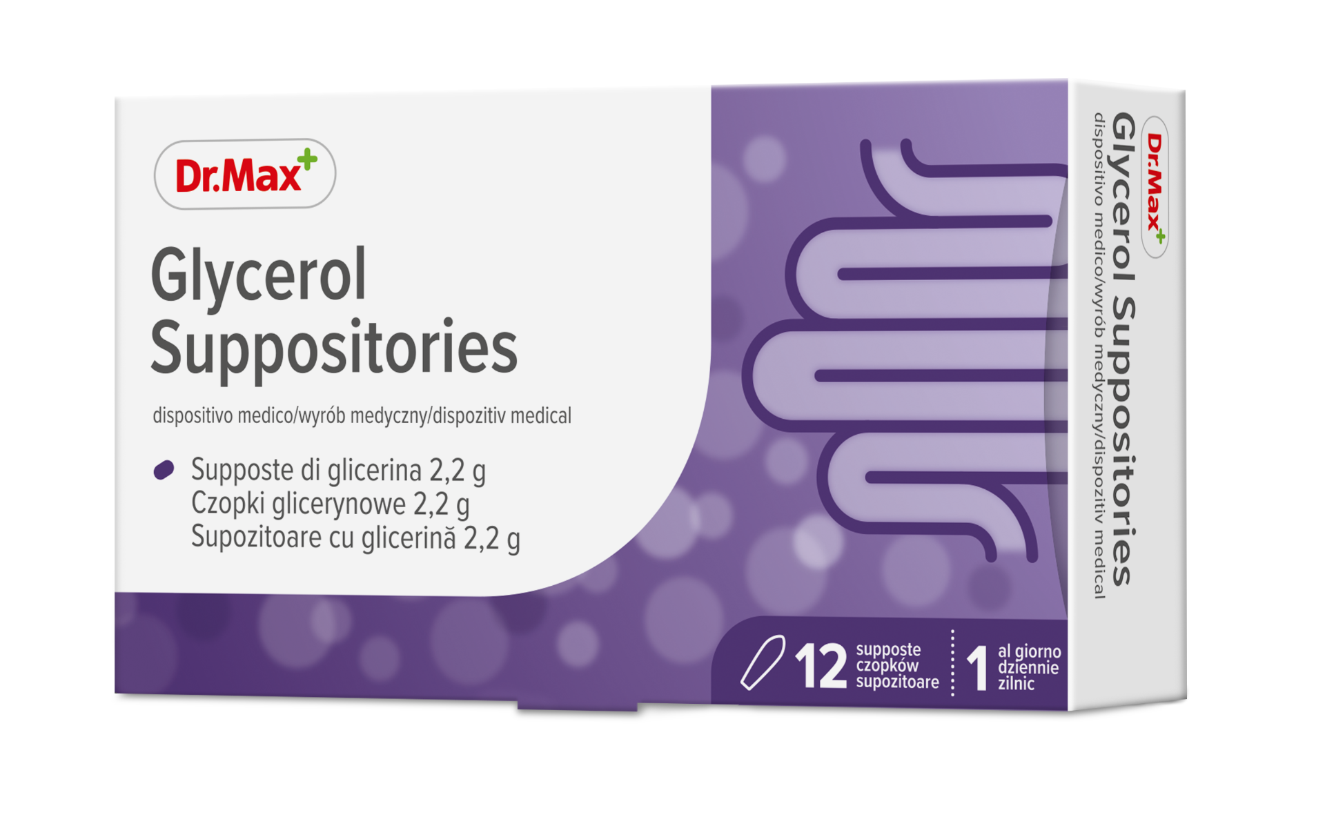 Dr. Max Glycerol Suppositories 2,2g, 12 bucati