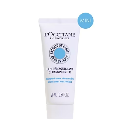 Lapte demachiant cu unt de Shea, 20ml, L'Occitane