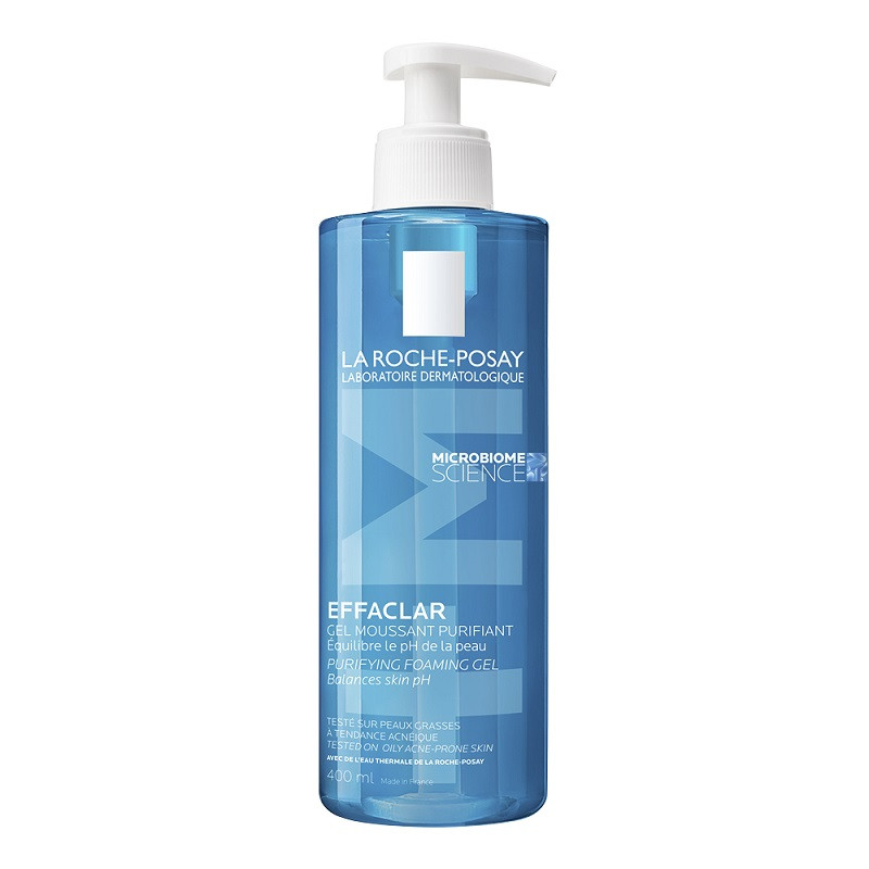 LA ROCHE-POSAY Effaclar Gel Spumant Purifiant+M pentru pielea grasă cu tendință acneică, anti-imperfecțiuni 400ml