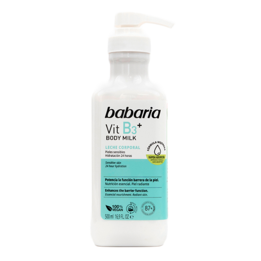 Lapte de corp cu vitamina B3, 500 ml, Babaria