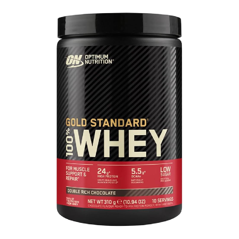 Proteine din zer, pudra proteica, ON 100% Whey Gold Standard, aroma ciocolata, 310g, Optimum Nutrition