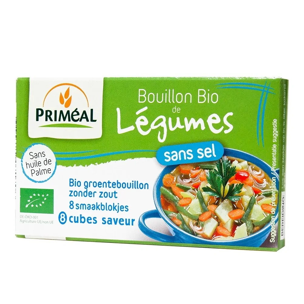 Concentrat supa de legume fara sare eco, 72g, Primeal