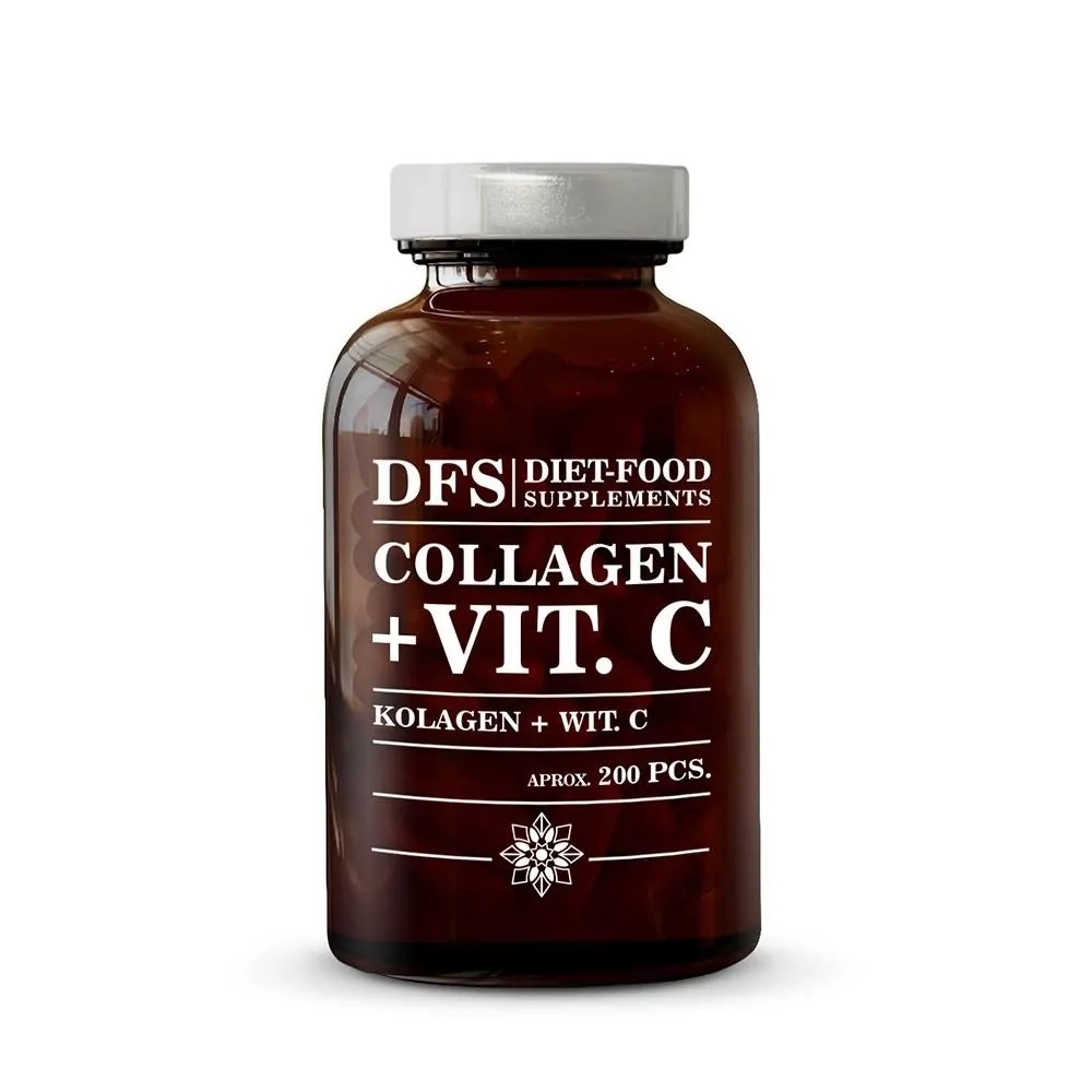 Colagen + Vitamina C, 200 capsule, Diet Food