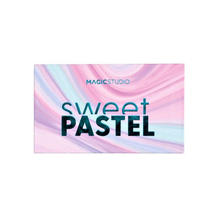 Paleta de farduri pentru pleoape Sweet Pastel cu 18 culori 24141, 18g, Magic Studio