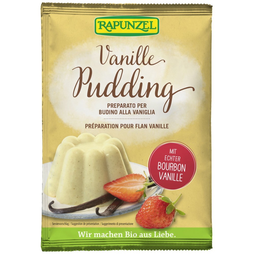 Pudra Bio pentru budinca cu vanilie, 40g, Rapunzel