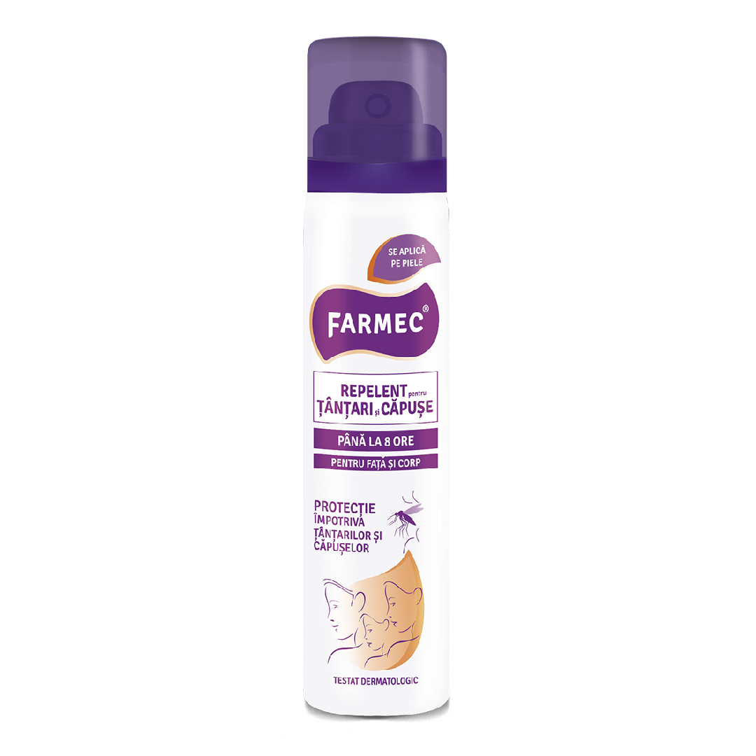 Repelent pentru tantari si capuse, 75 ml, Farmec