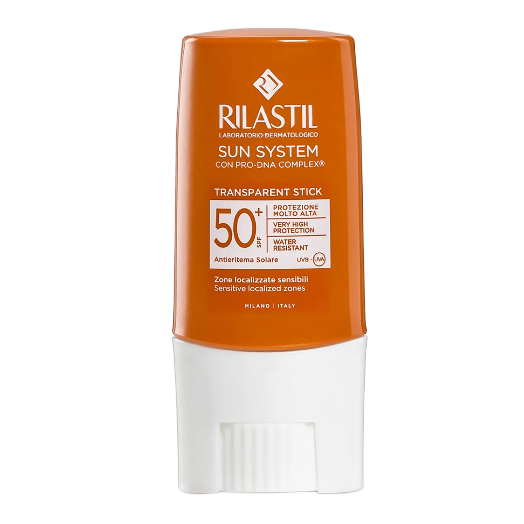 Stick transparent pentru protectia solara SUN SYSTEM, SPF50+, 8.5 ml, RILASTIL