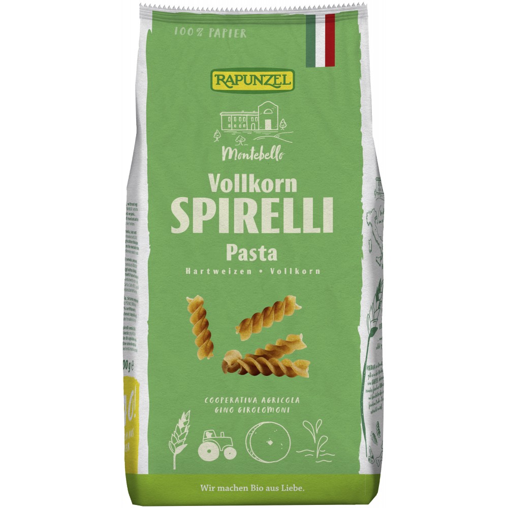 Spirelli integrale Bio, 500g, Rapunzel