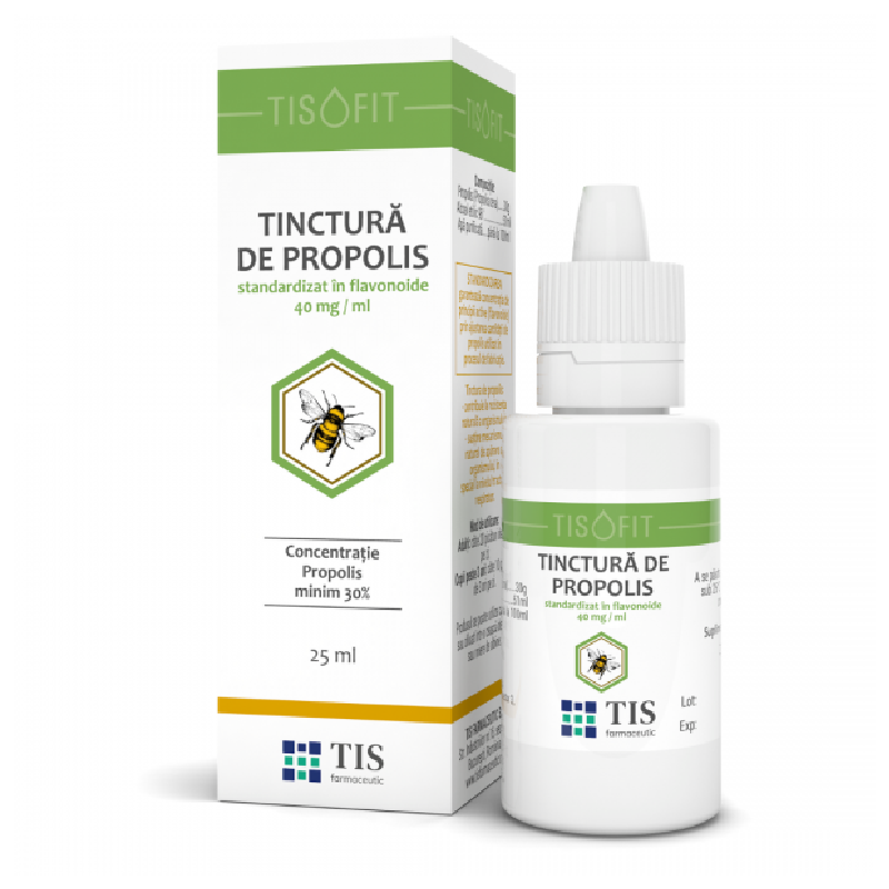 Tinctura de Propolis, 25 ml, Tis Farmaceutic