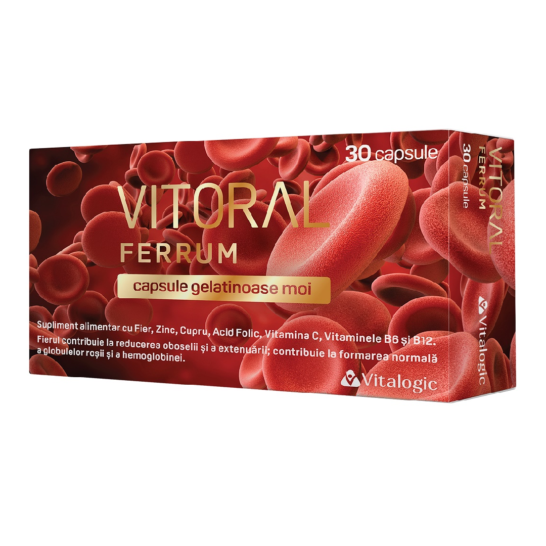 Vitoral Ferrum, 30 capsule, Vitalogic