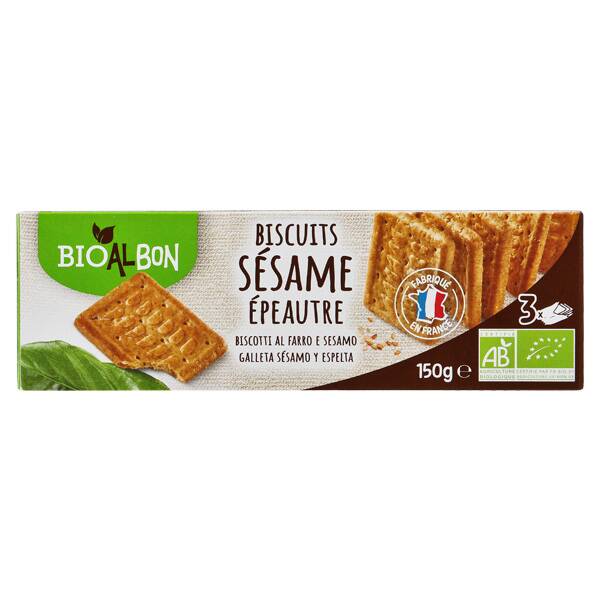 Biscuiti cu susan, 150g, Bioalbon