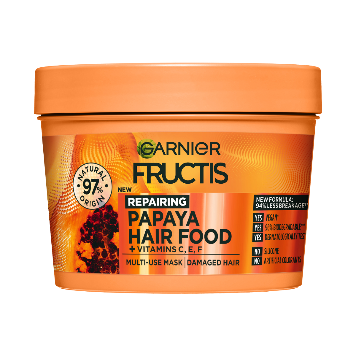 Masca reparatoare pentru parul deteriorat Hair Food Papaya, 390ml, Fructis