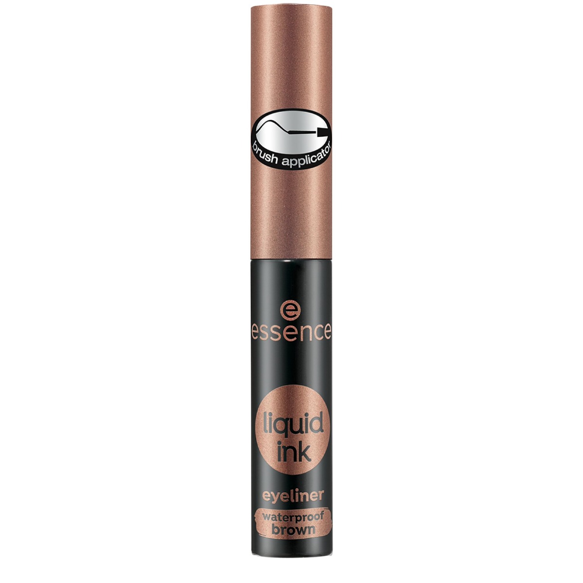 Tus de ochi rezistent la apa liquid ink eyeliner waterproof 02 - Ash Brown, 3ml, Essence