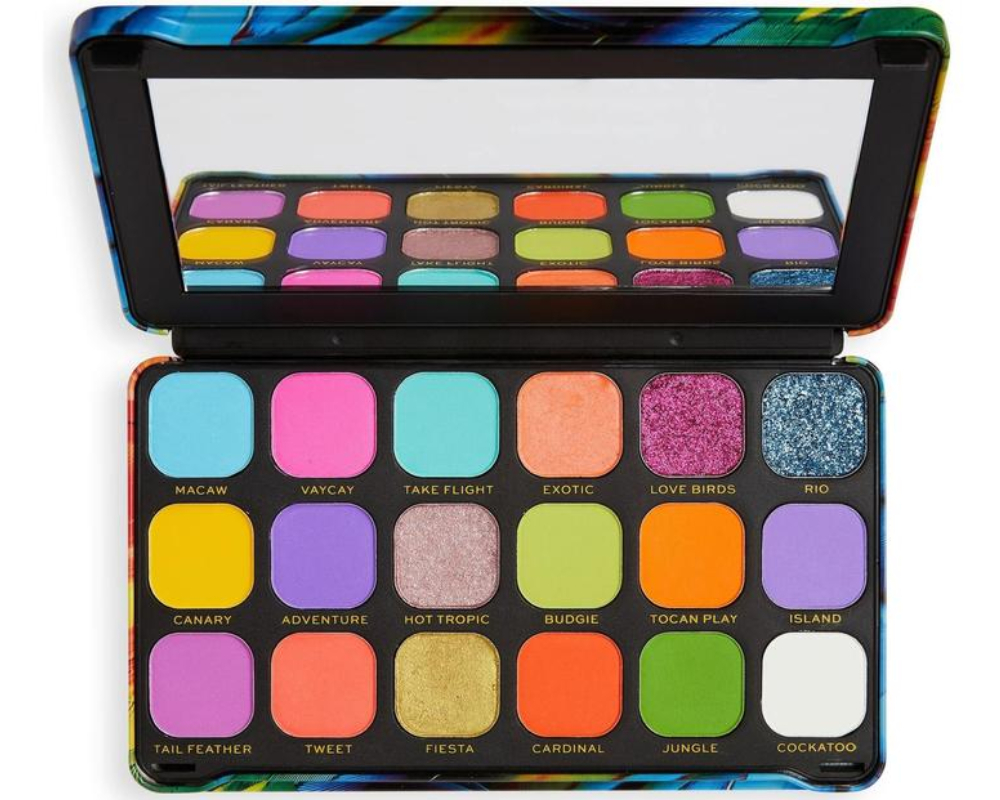 Paleta de farduri de pleoape Forever Flawless Bird of Paradise, 19.8g, Makeup Revolution