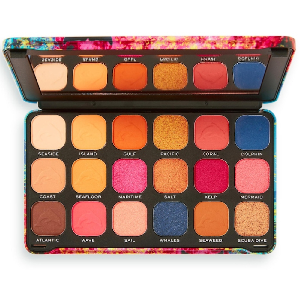 Paleta farduri de pleoape Forever Flaw Hydra Dolphin Pallete, 16.5g, Makeup Revolution